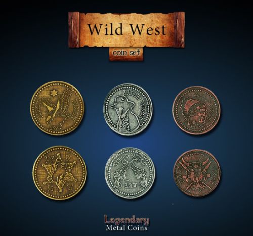 Wild West Coin Set Legendary Metal Coins